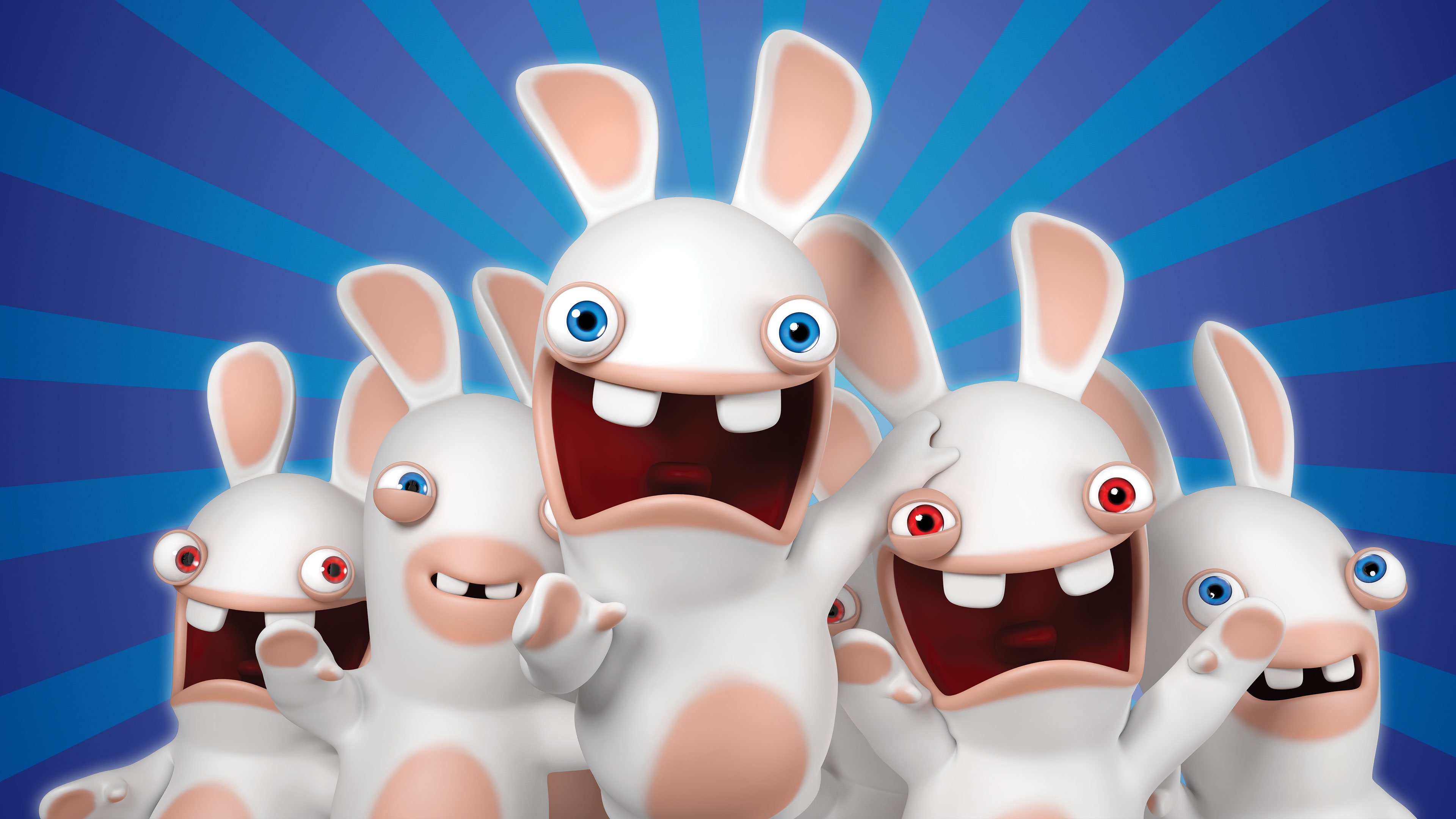 Игра зайчик на андроид все эпизоды. Rabbids Invasion. Rayman: бешеные кролики. Rabbids Invasion зайцы. Кролики из Rayman Raving Rabbids.
