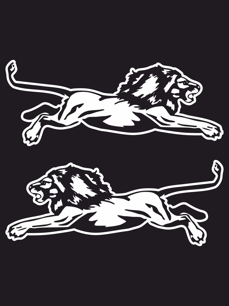 Логотип льва на машине