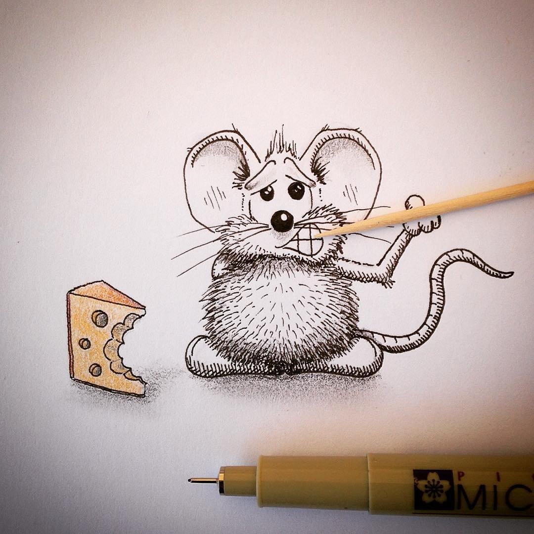 Мышь маркером
