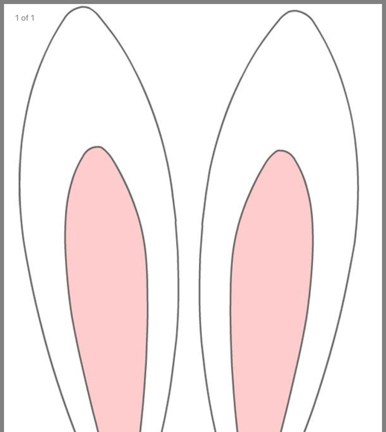 Уши зайца рисунок