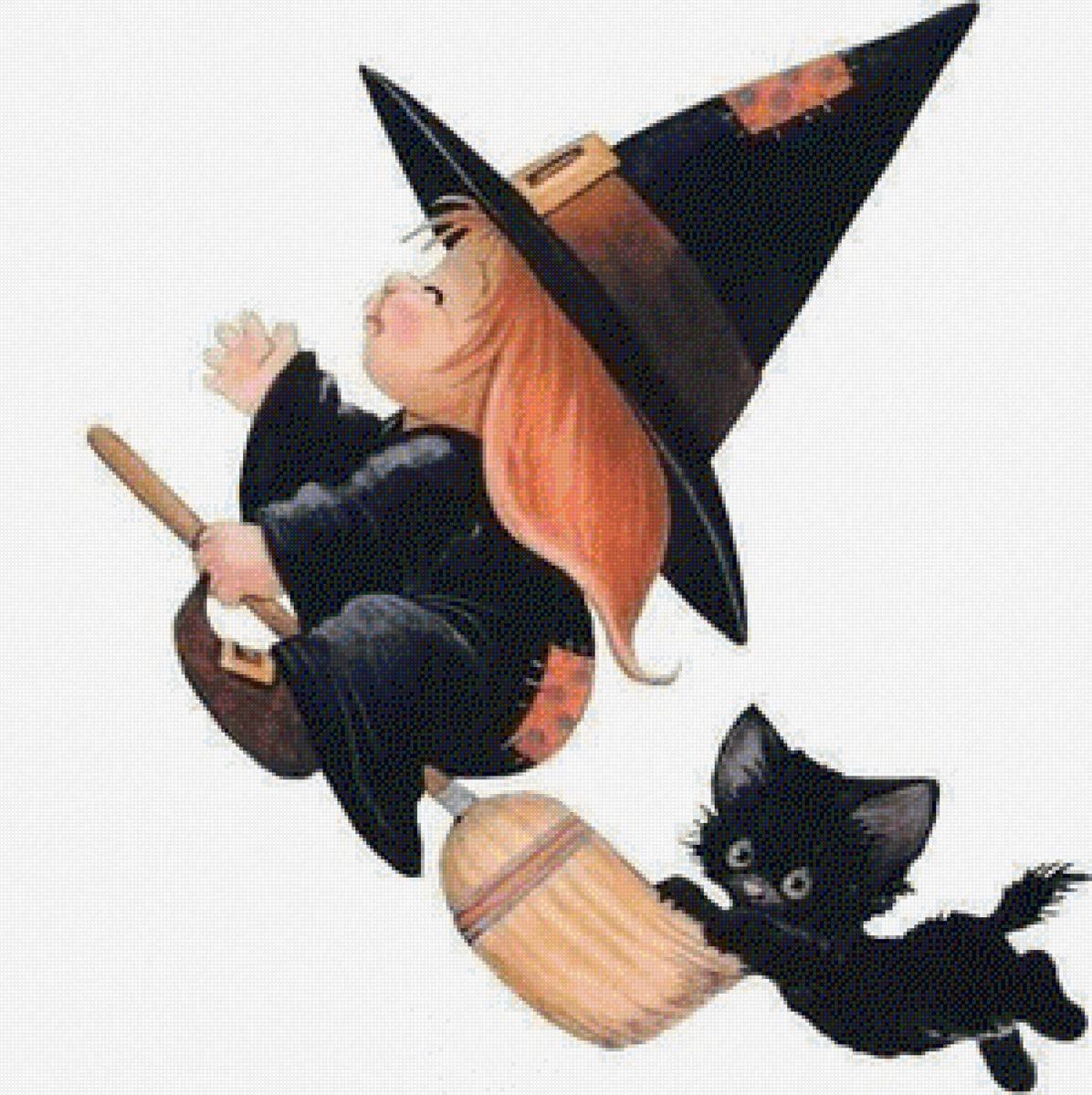 Ведьмочка с котом