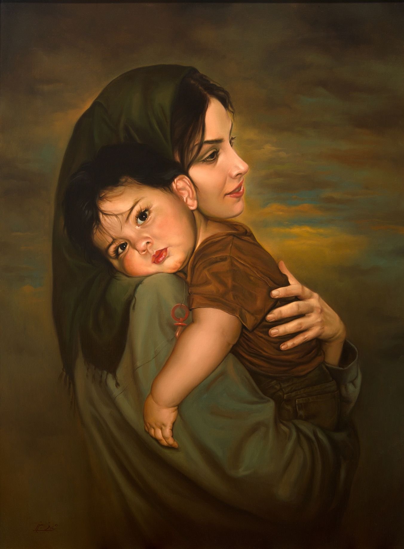 Мама и сын картина