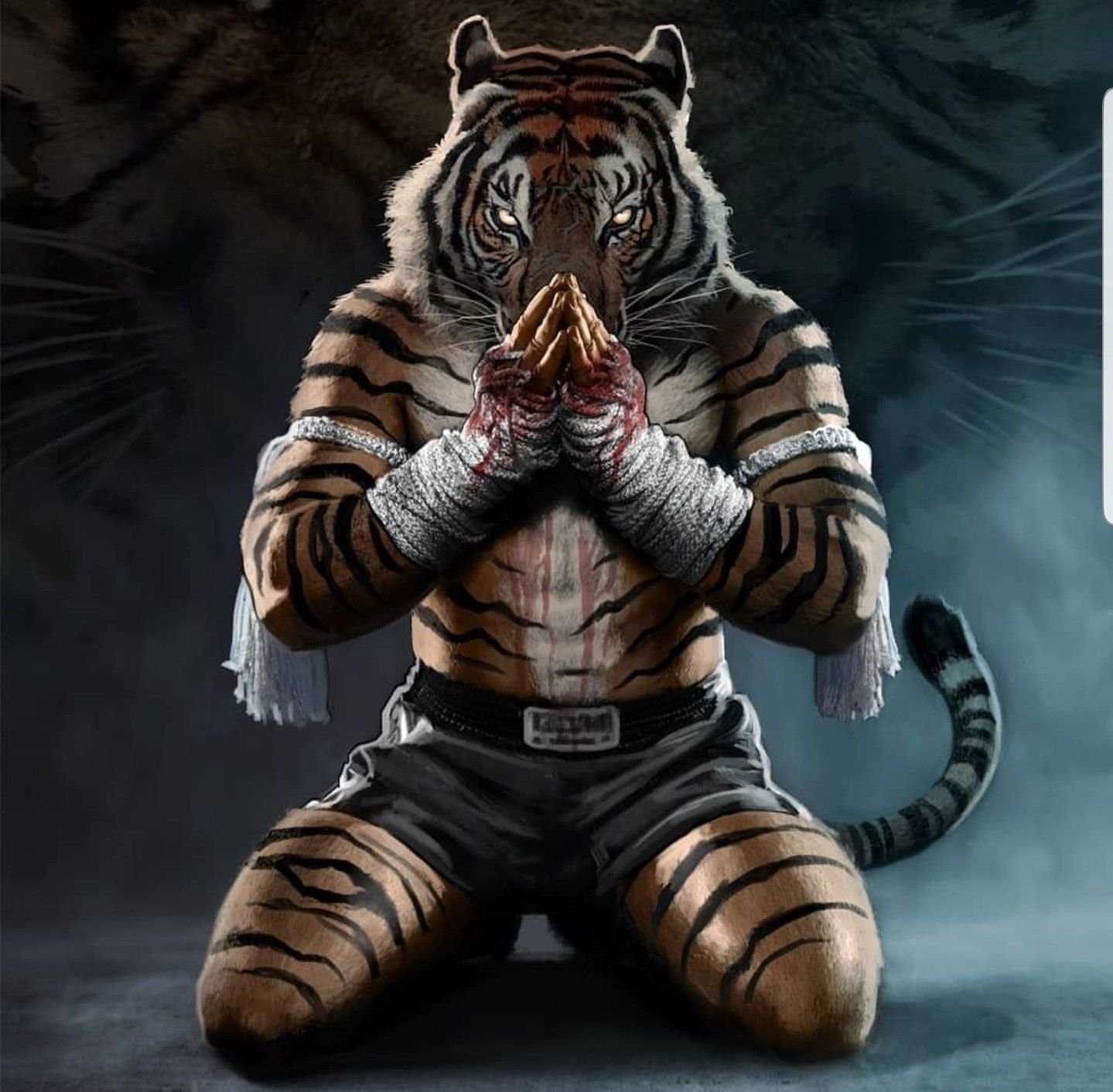 Тигр качок. Лев боец арт. Тигр Муай Тай. Тигр Тай боксер. Тигр боец Муай Тай арт.
