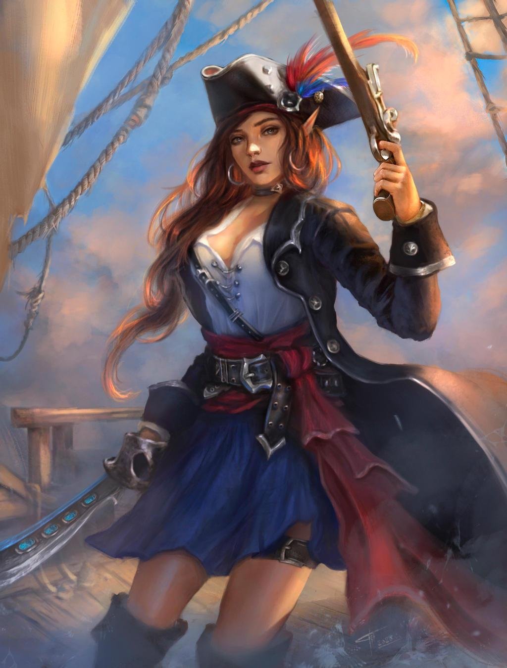 Эльфийка пират