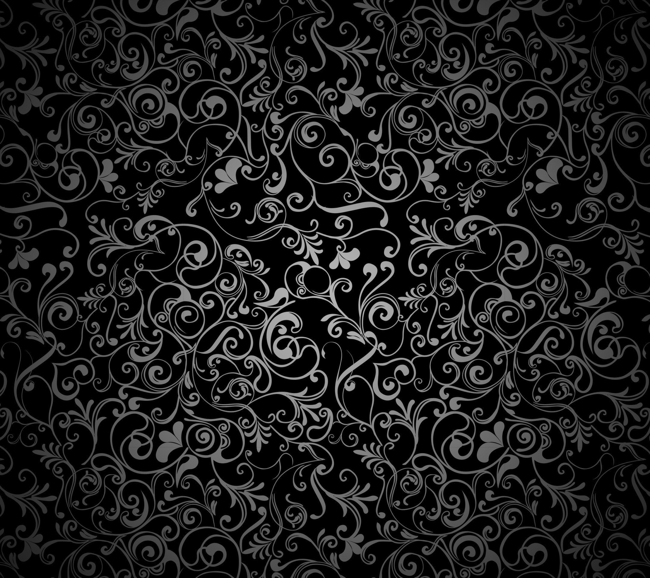 Черный фон с узорами - 69 фото