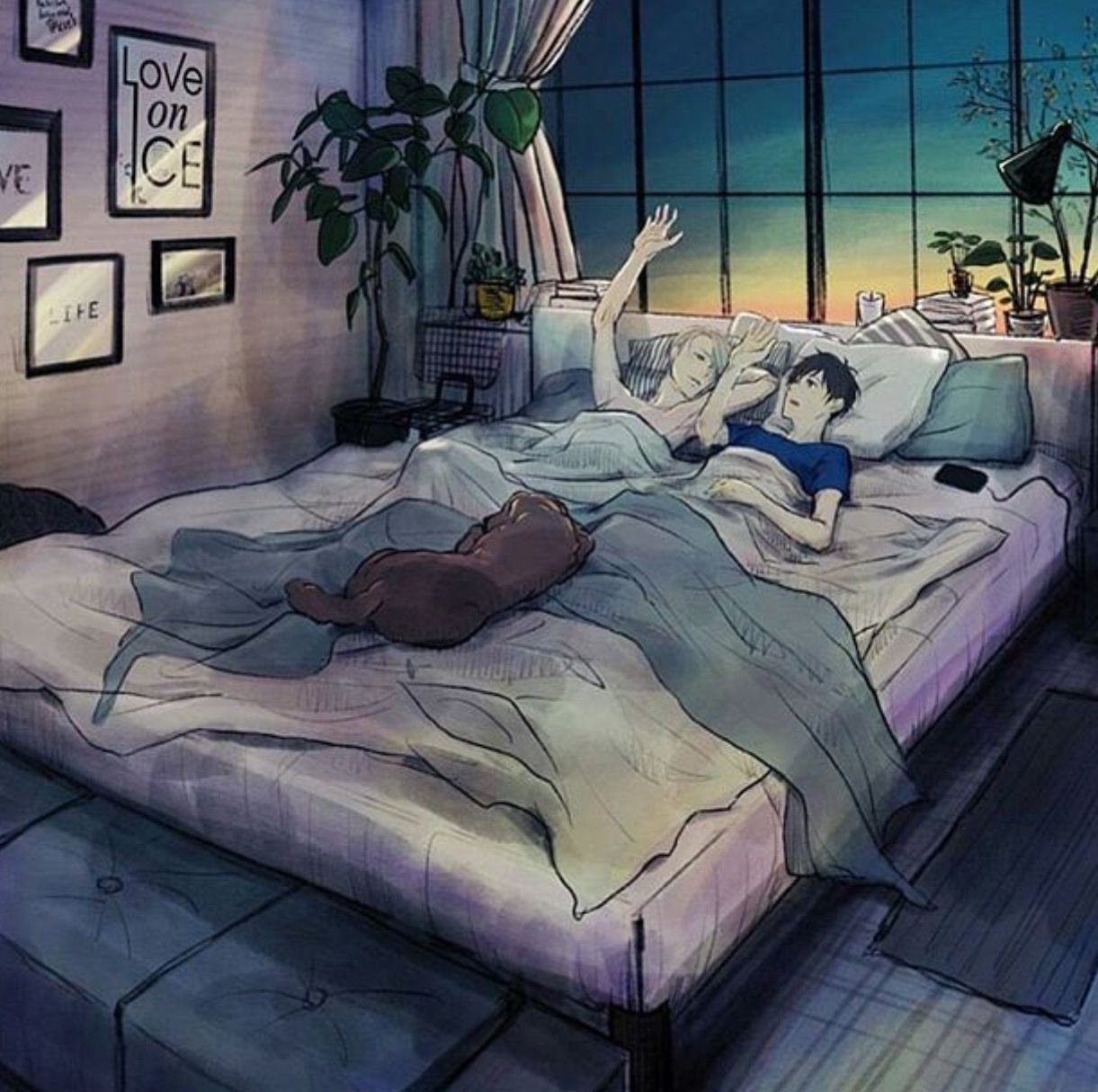 Читать комната спящих. Комната Юри Кацуки.