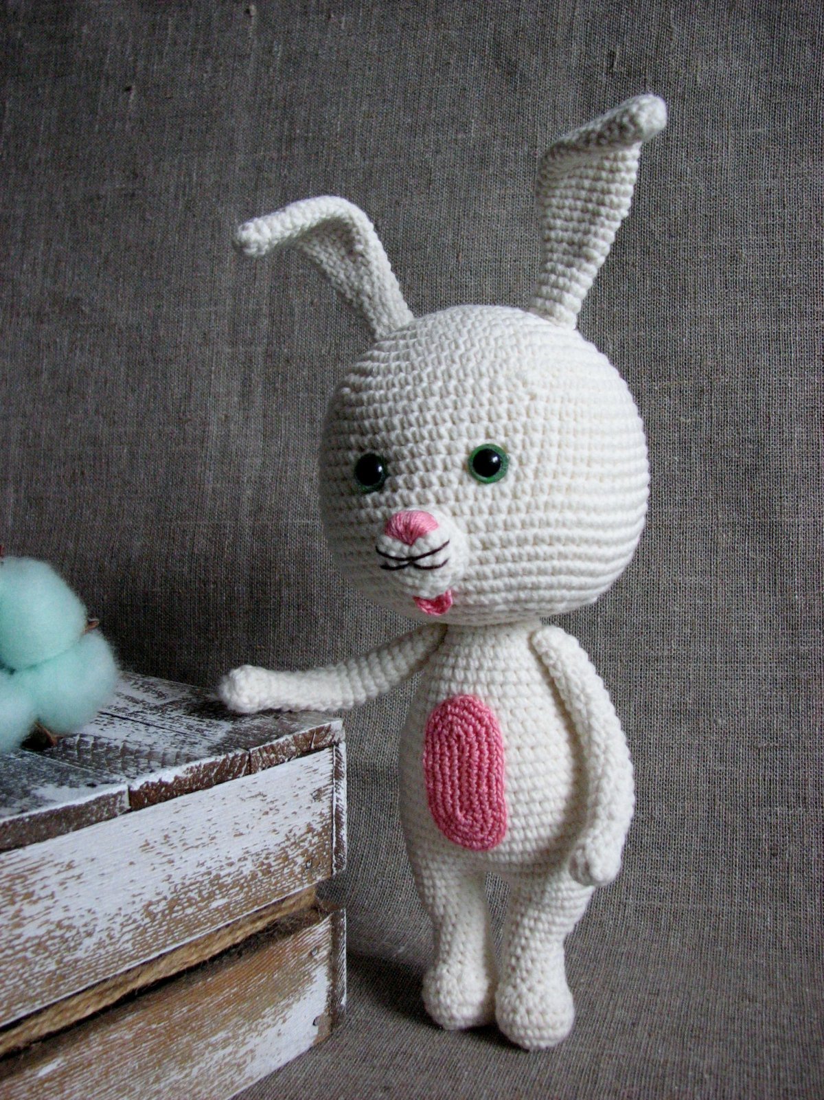 Длинноухий заяц амигуруми