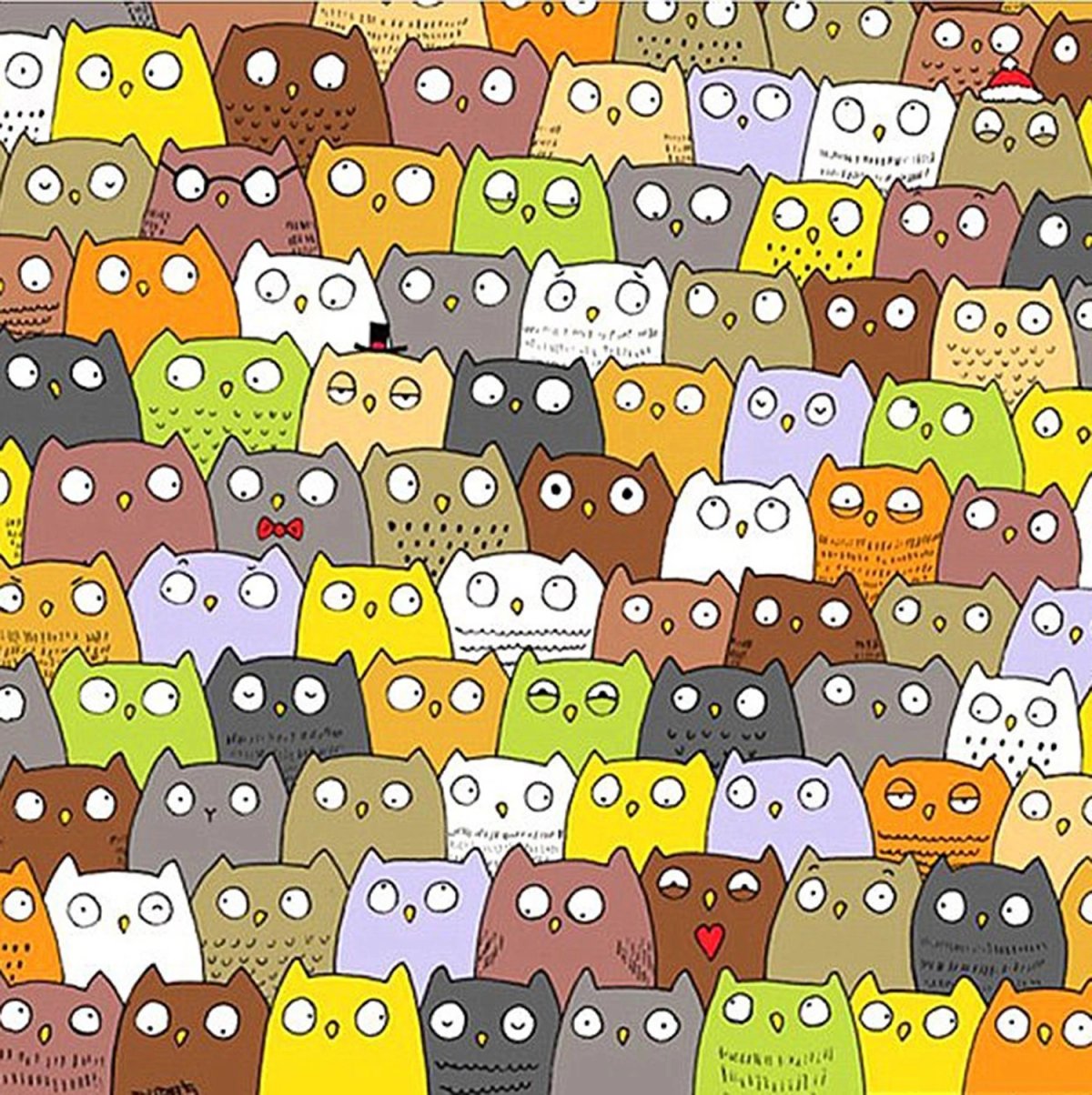 Много сов арт
