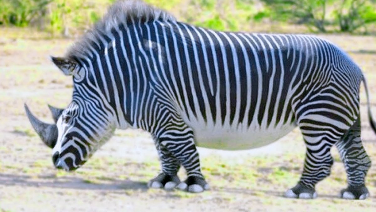 Гибрид носорога и зебры