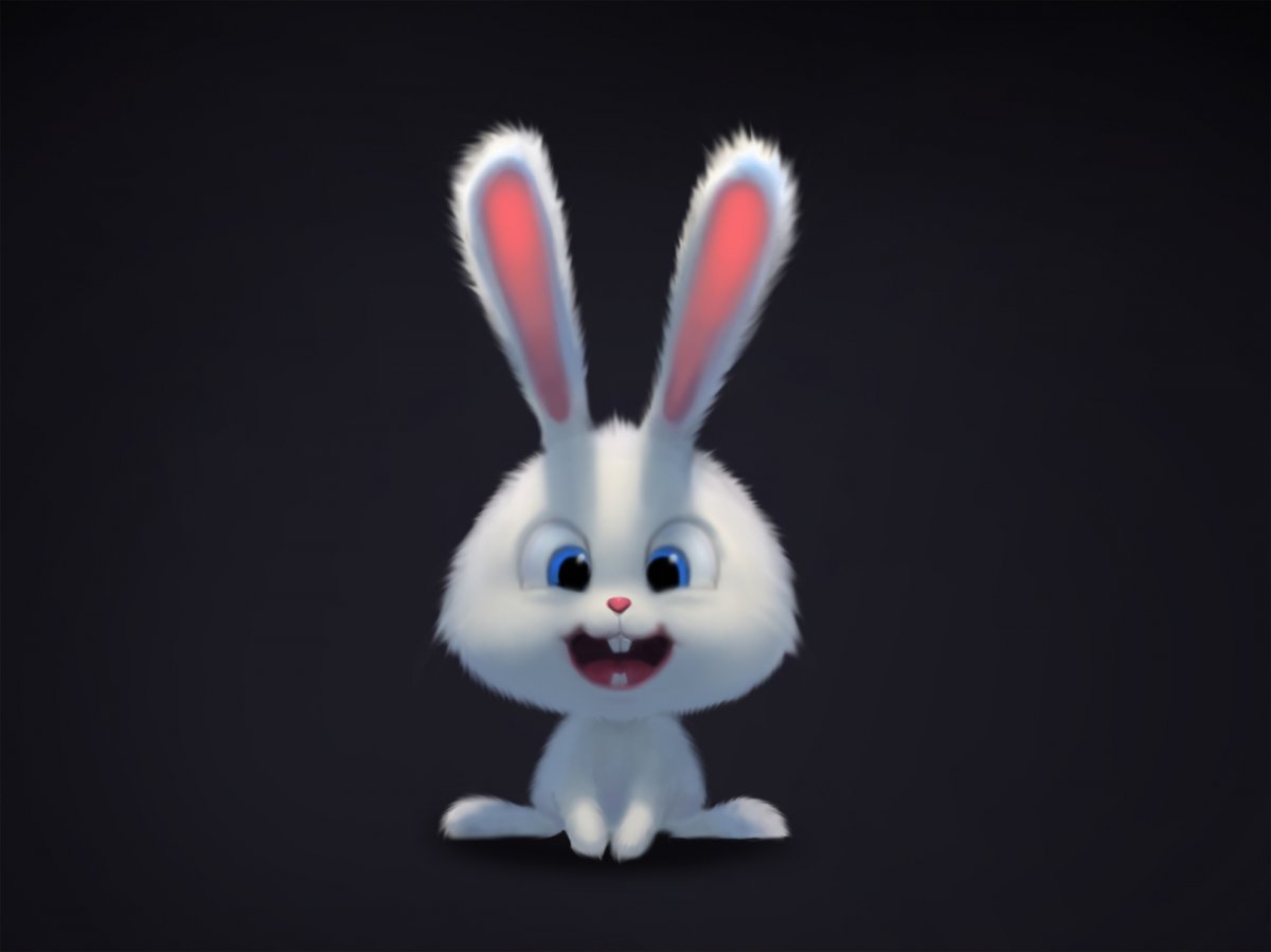 Злой зайчик с морковкой