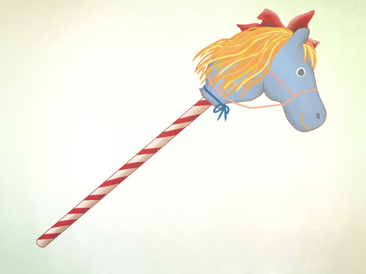 Лошадка на палочке