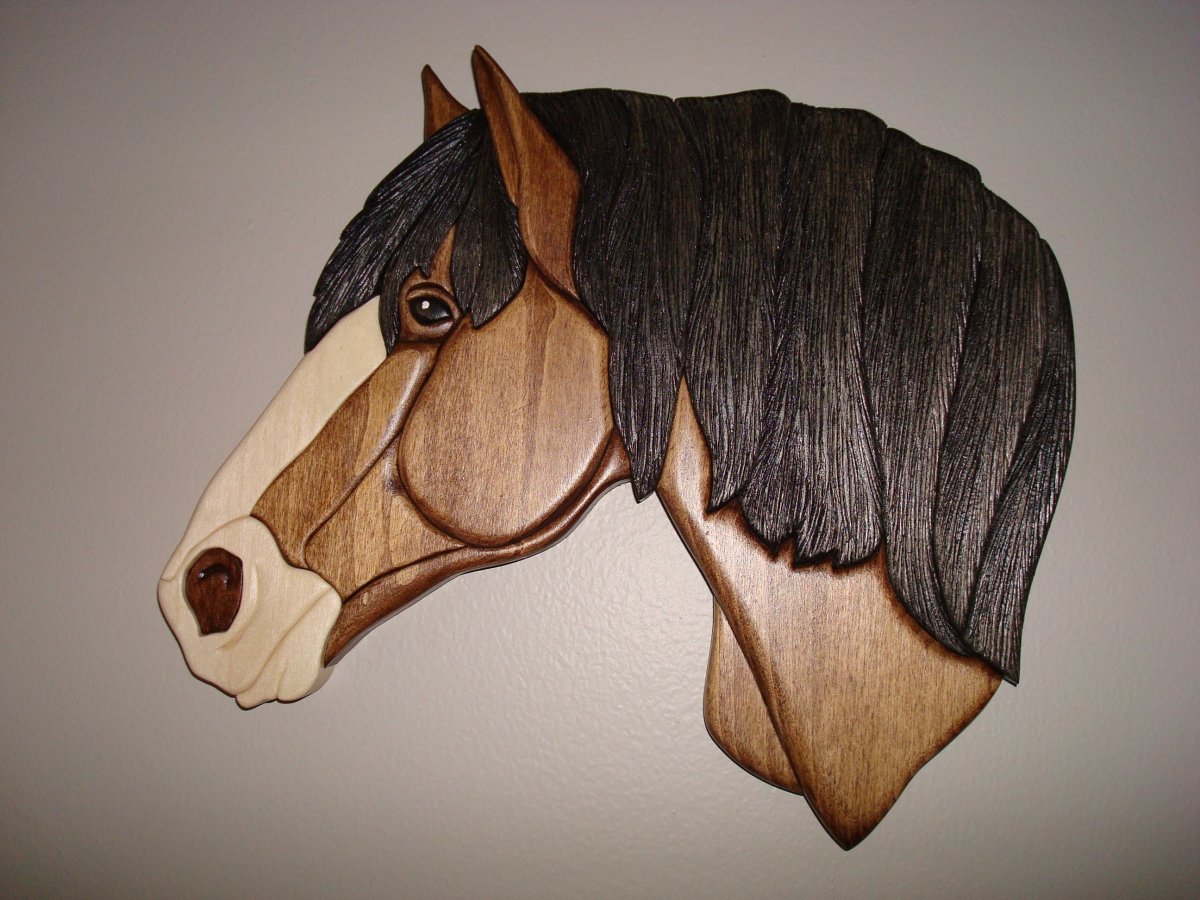 Трафарет голова лошадь паста