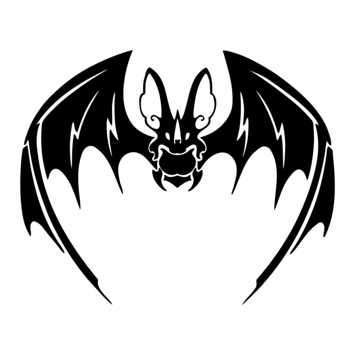 Наклейка на авто летучая мышь
