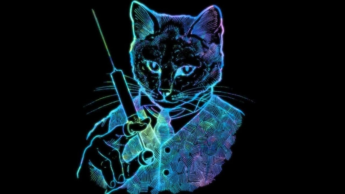 Кошка компьютерная Графика