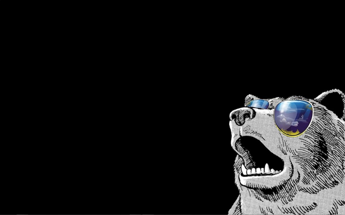 Медведь в очках картинка