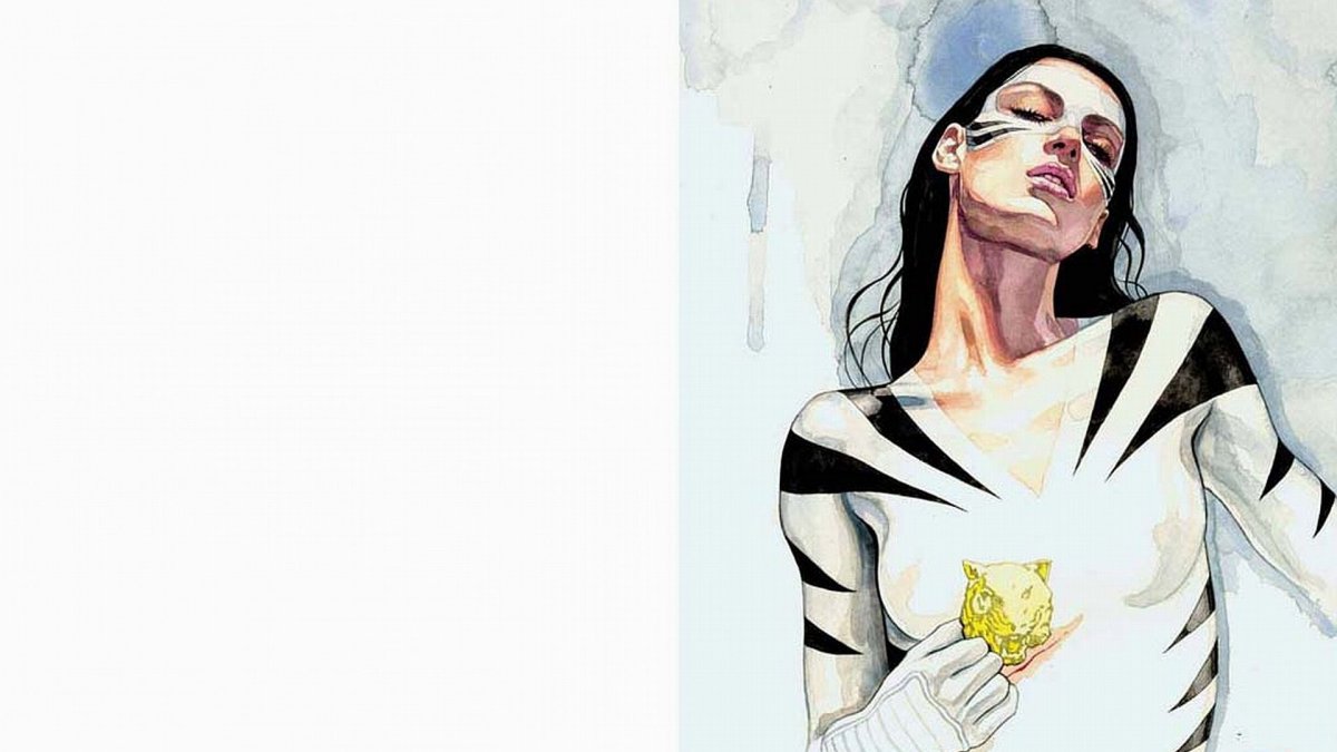 Белая тигрица и черная пантера Марвел