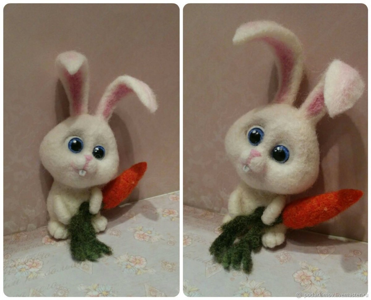 Кролик акварелью