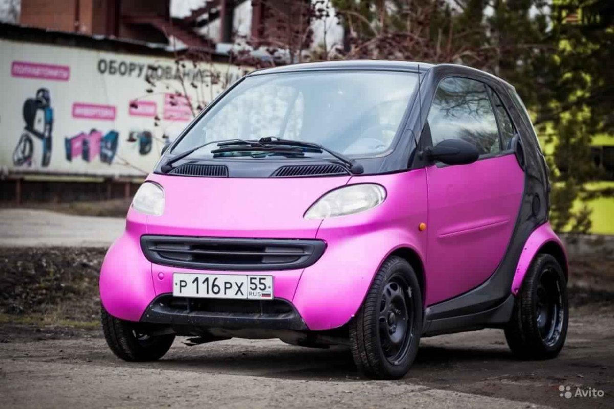 Смарт машина розовый металлик