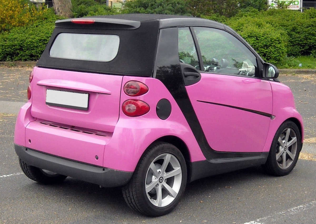 Смарт Fortwo Cabrio розовый