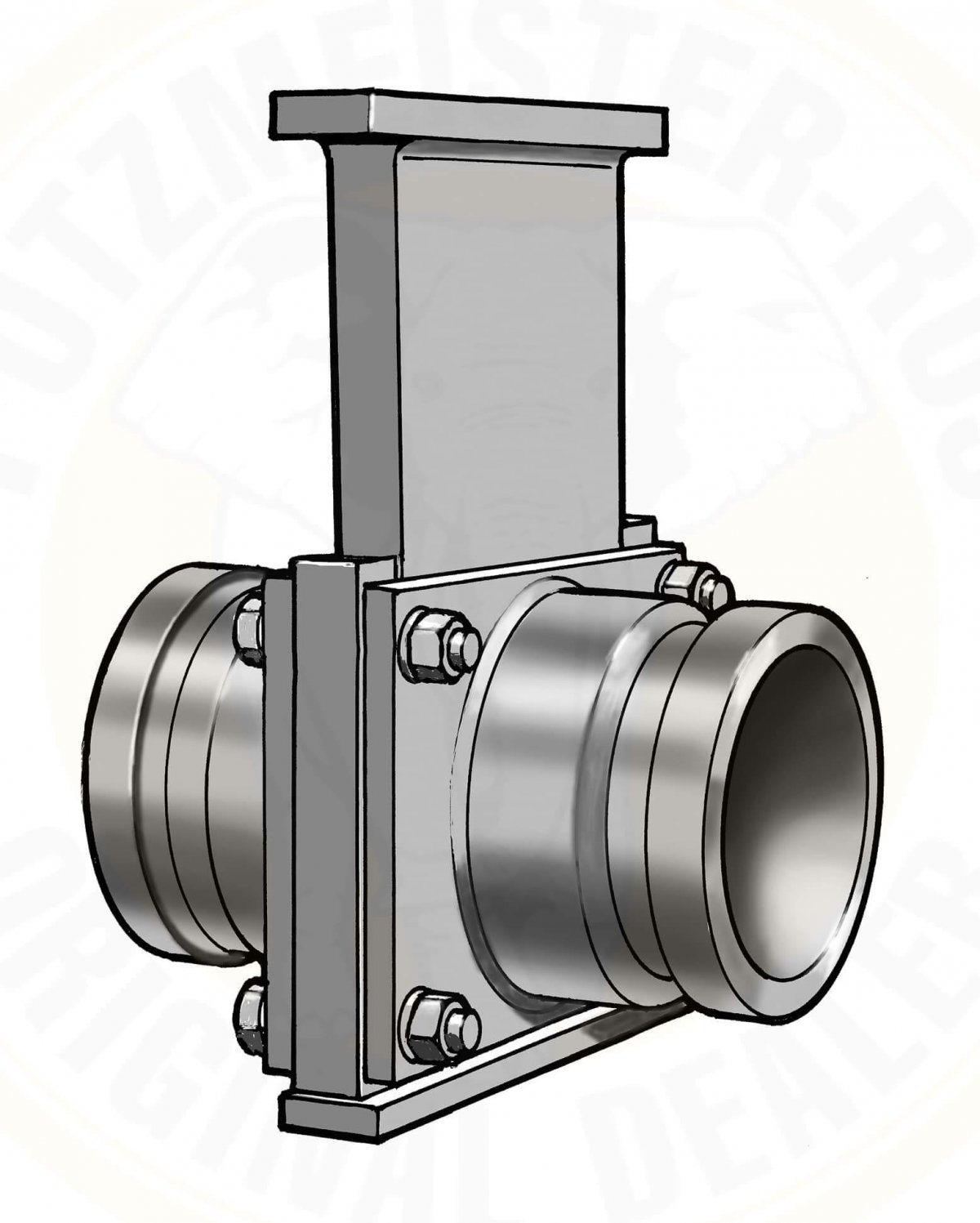 Шибер дымохода моно 115