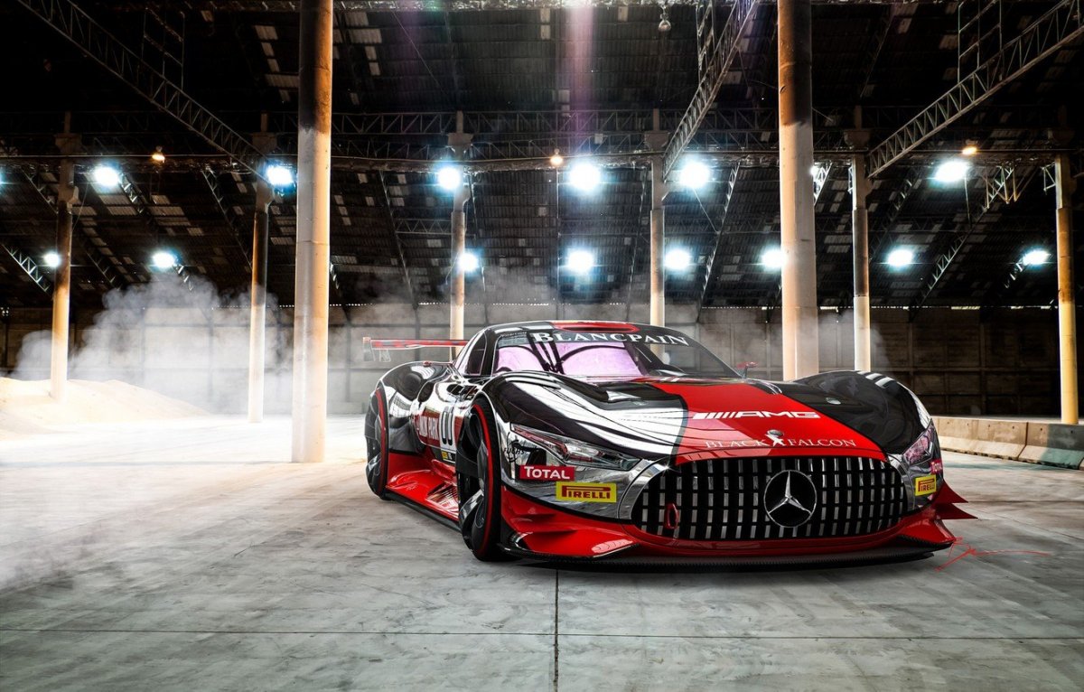 Гоночный Мерседес АМГ ГТ