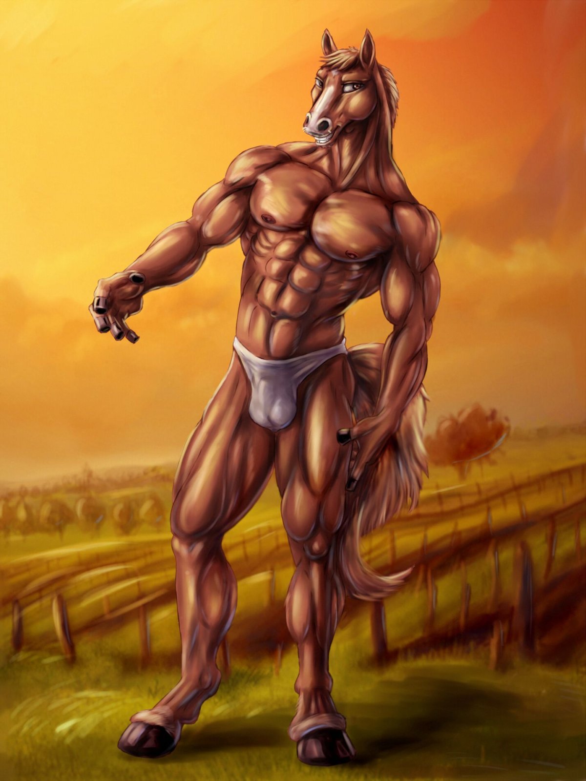 Качок на коне