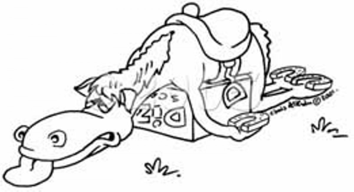 Усталая лошадь