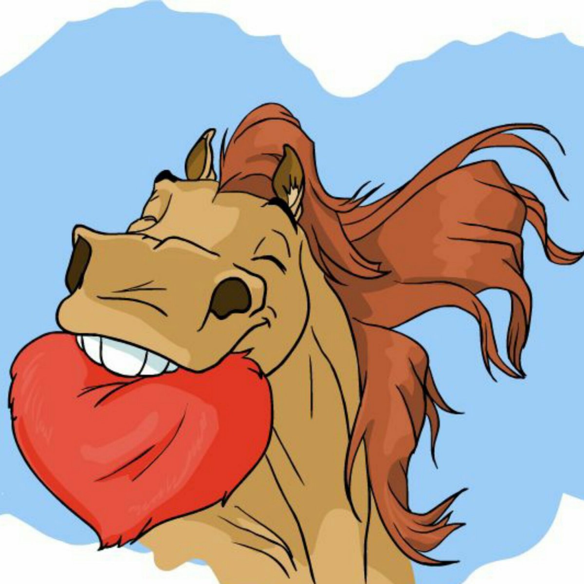 Конь за компьютером