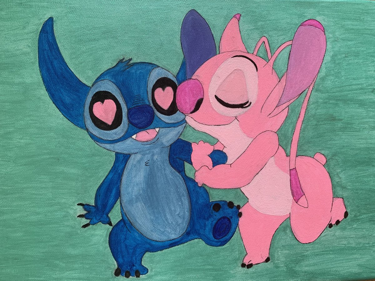 Стич только розовый