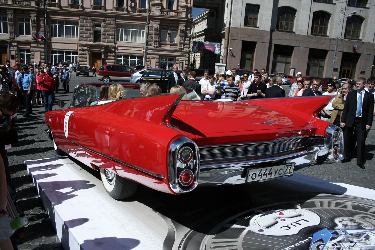 Кадиллак Девиль 1960 красный