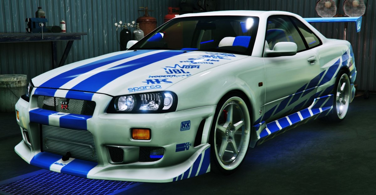 Nissan Skyline GTR r34 Форсаж