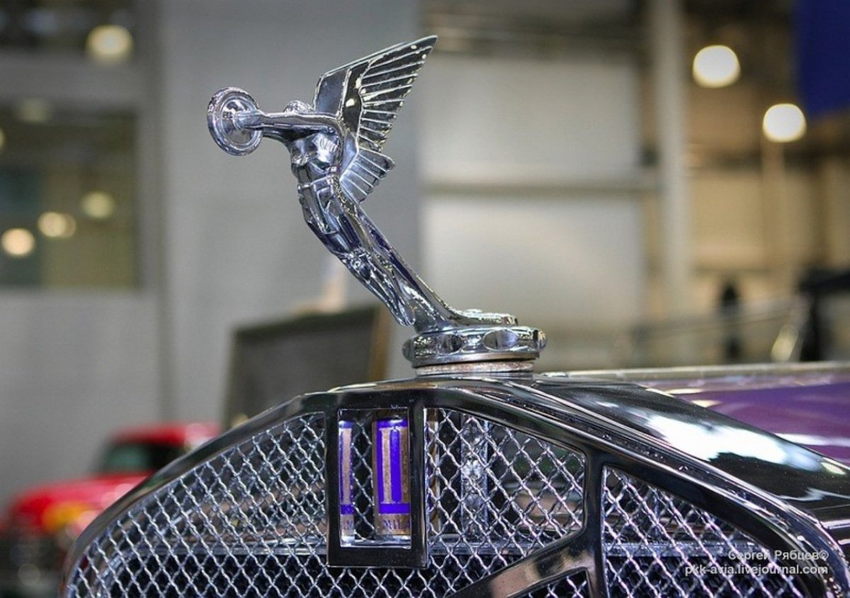 Автомобиль с крыльями на капоте