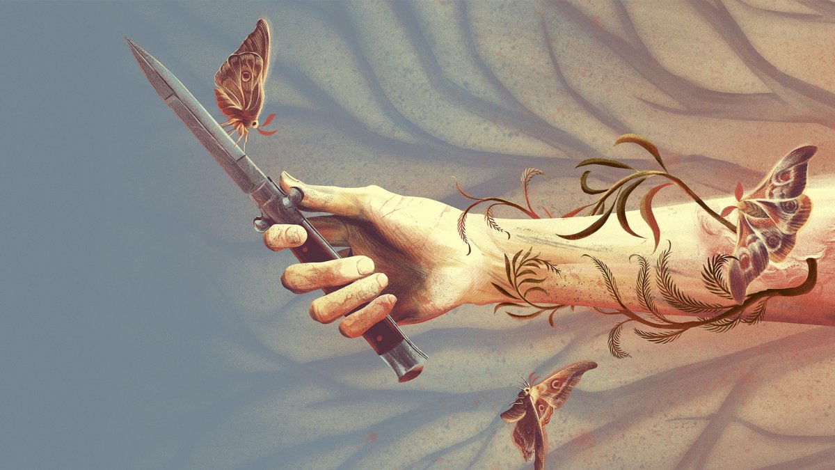 Desert Eagle и нож