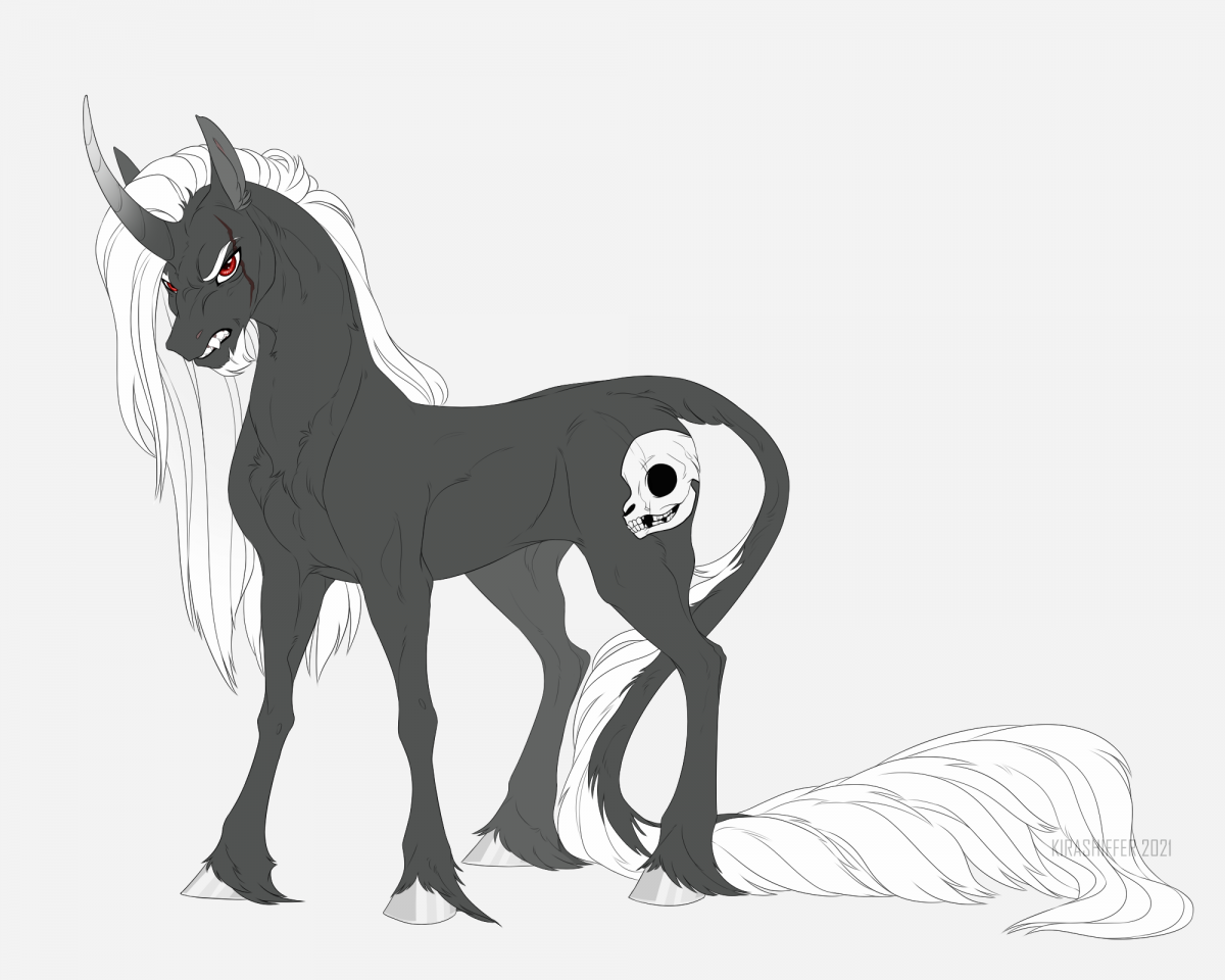 Единорог в маске аниме