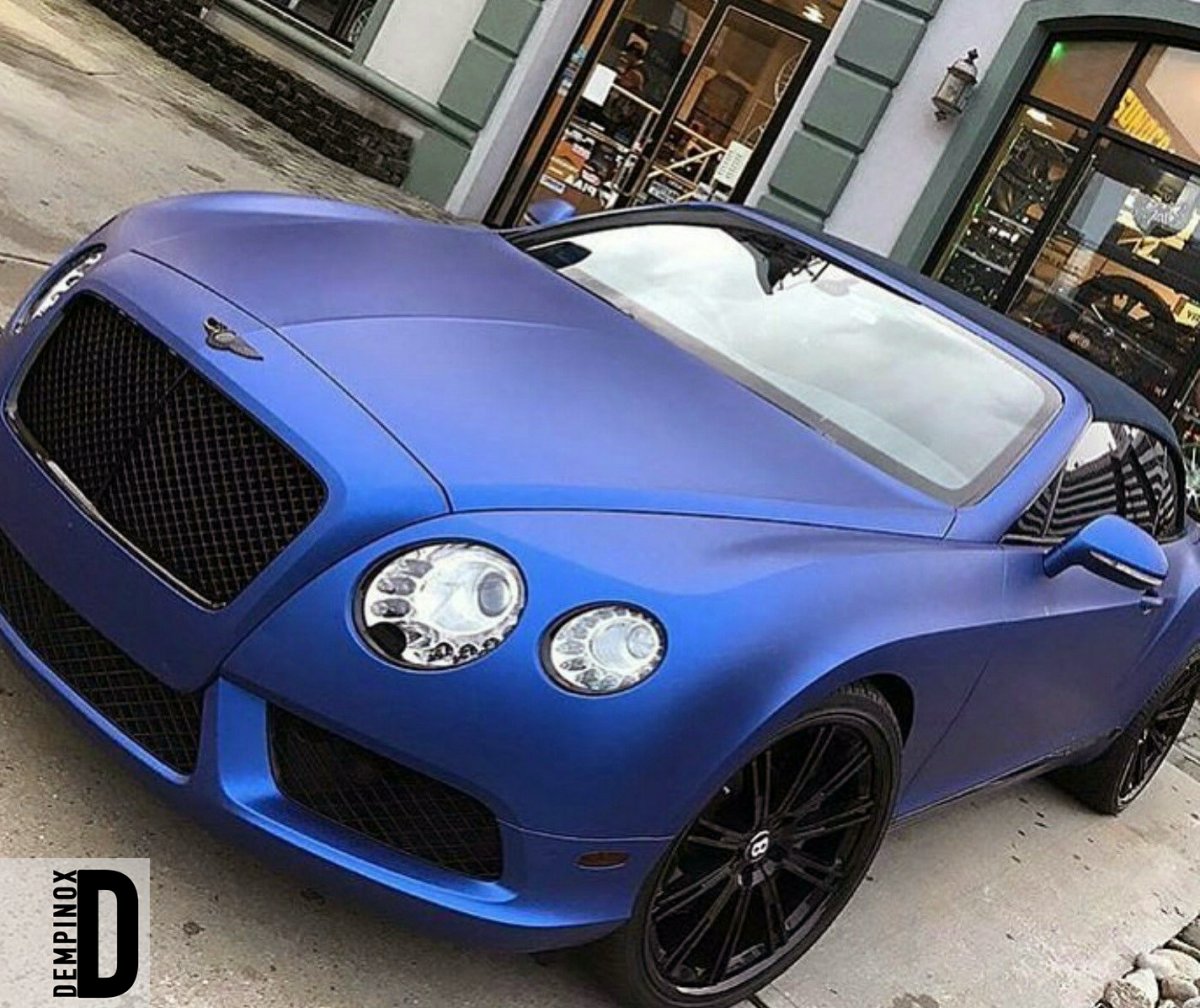 Bentley Continental голубая металлик