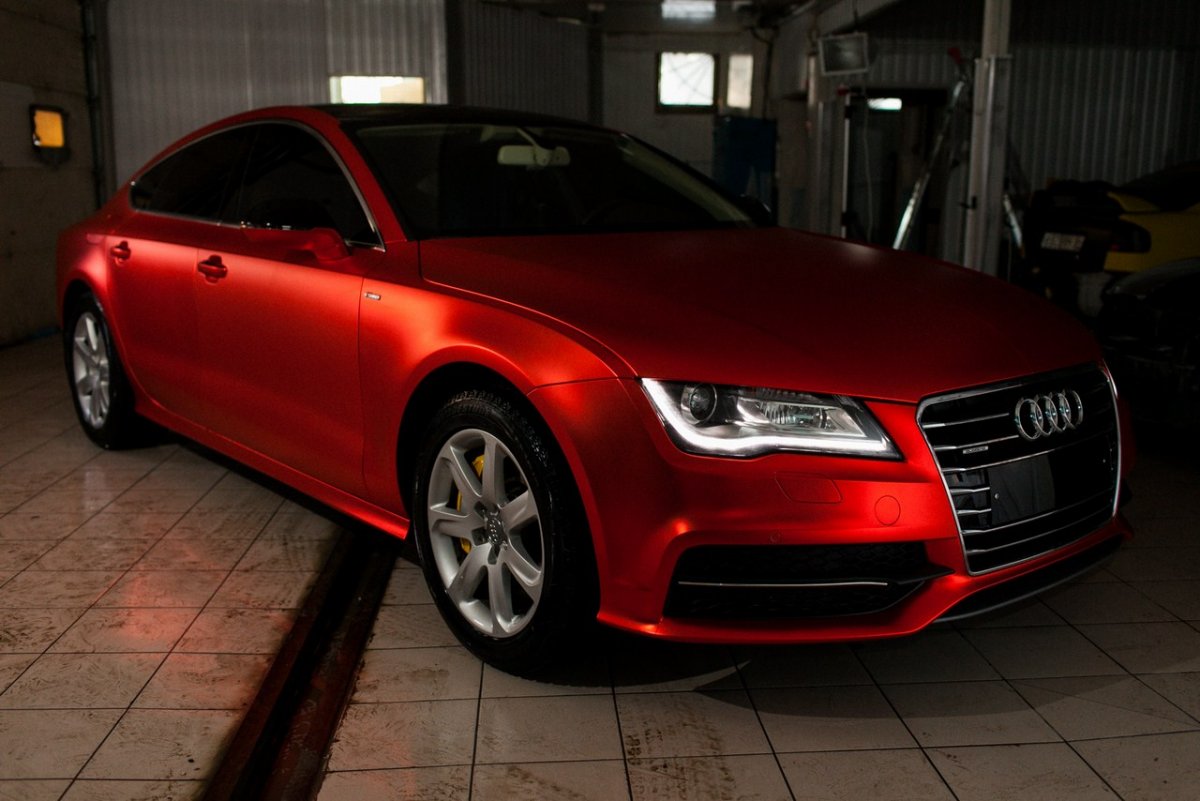 Ауди а7 красная матовая