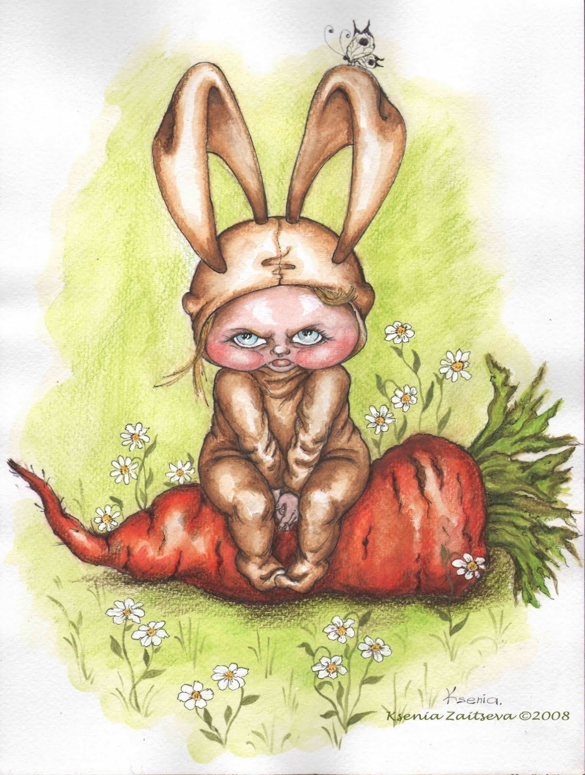 Зайка плачет