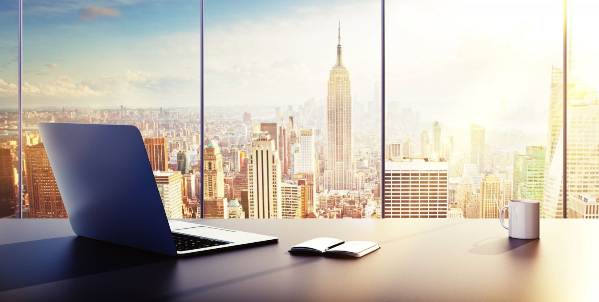 Вид из офиса небоскреба