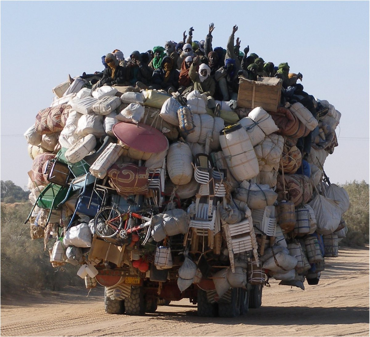 Переполненный автомобиль