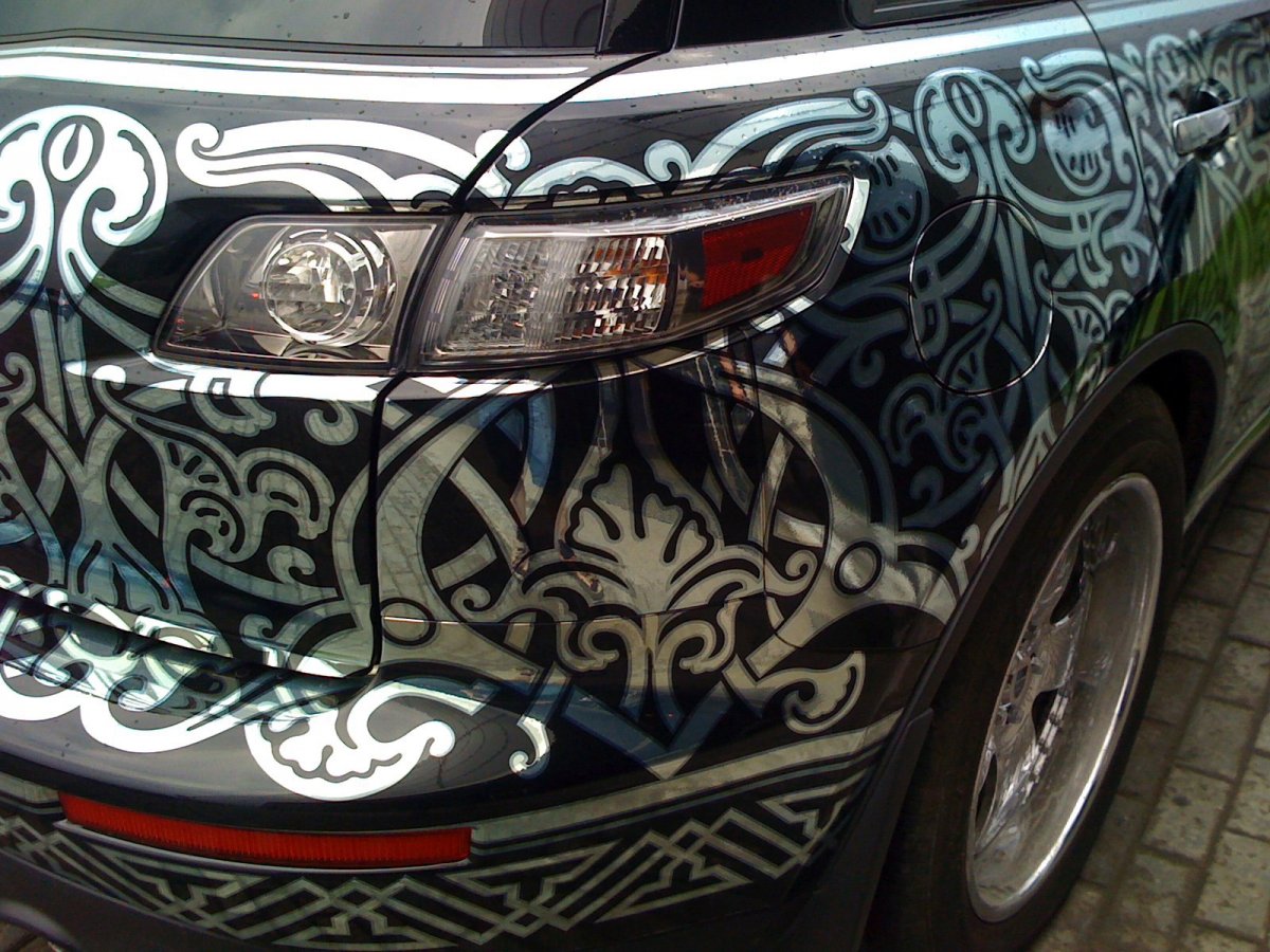 Трафарет для машины на покраску