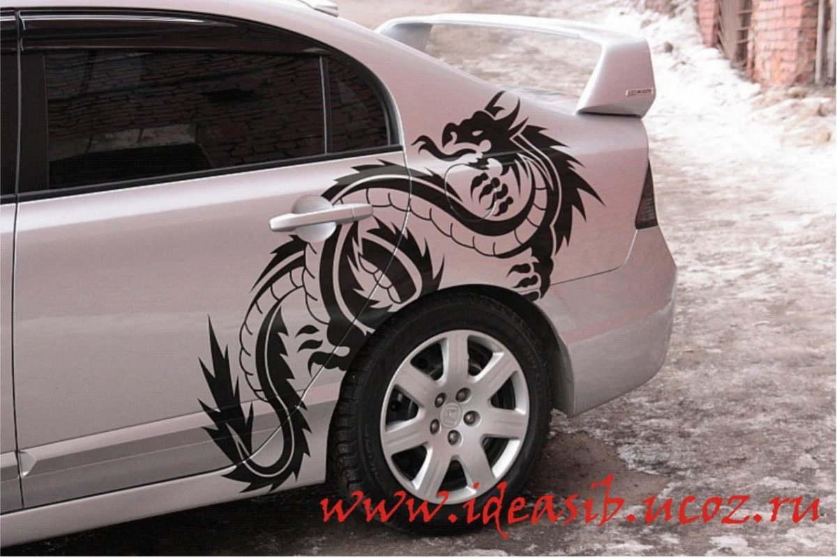 Необычная покраска автомобиля