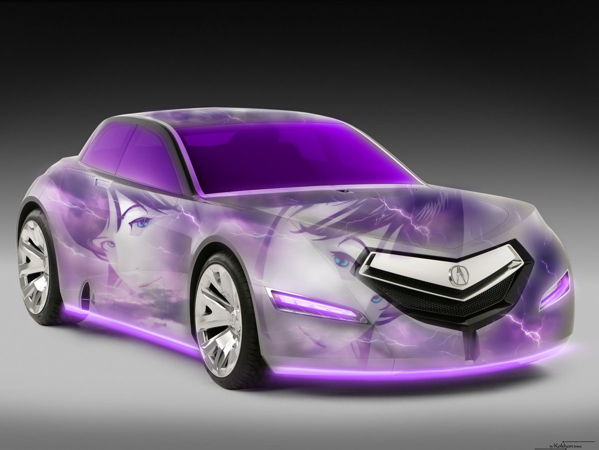 BMW m5 неоновая