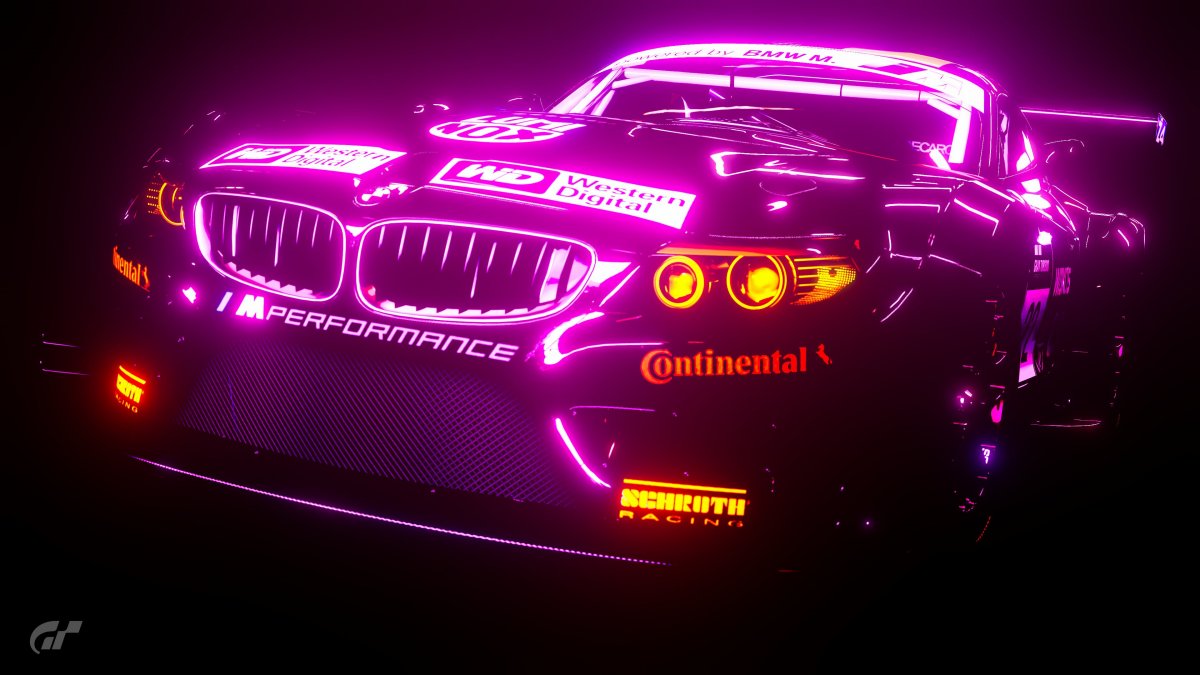 Неоновый автомобиль