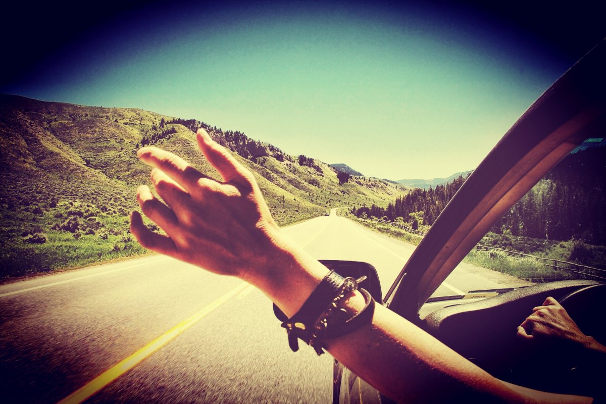 Дорога машина человек