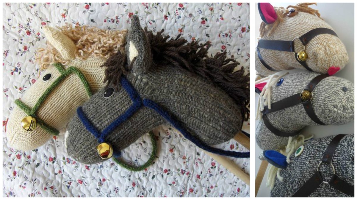 Лошадка на палочке из бумаги