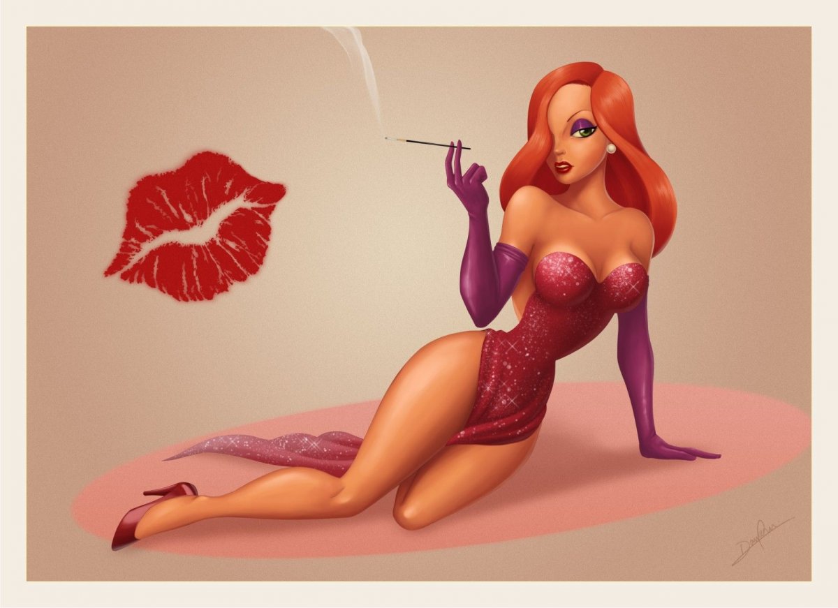 Джессика Робби и кролик Роджер