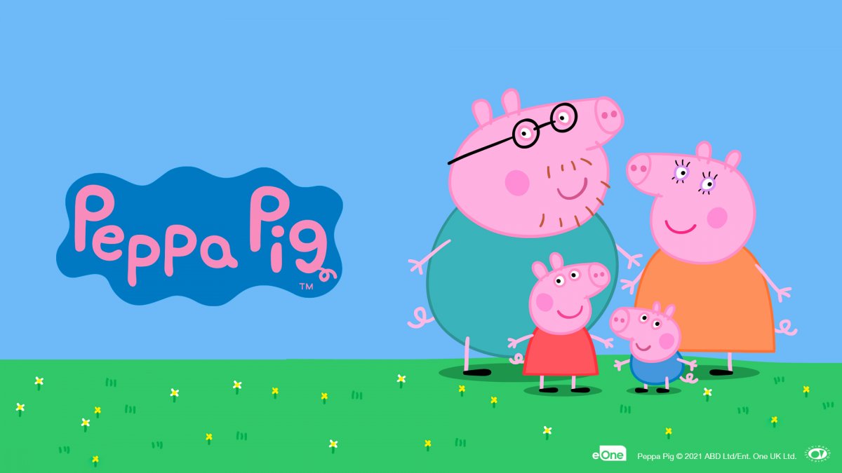 Обои Свинка Пеппа с домом