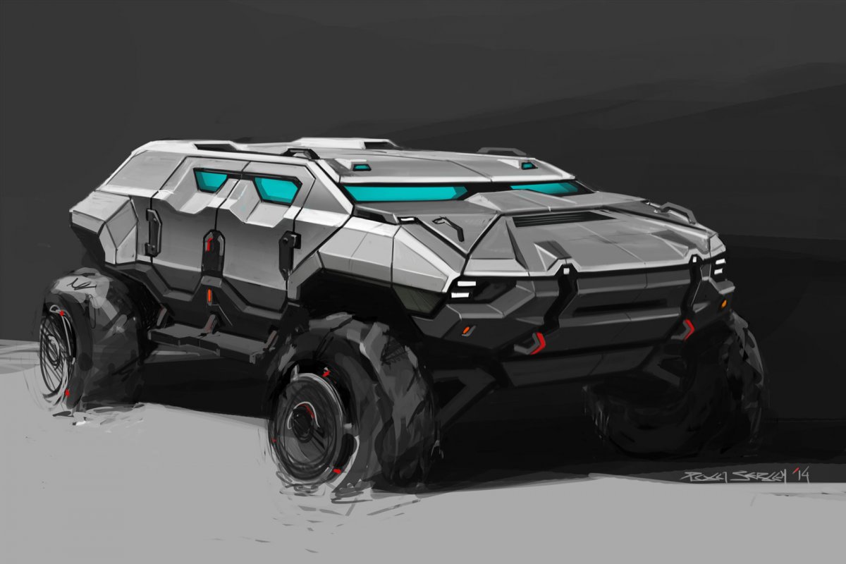 Sci Fi броневик вездеход