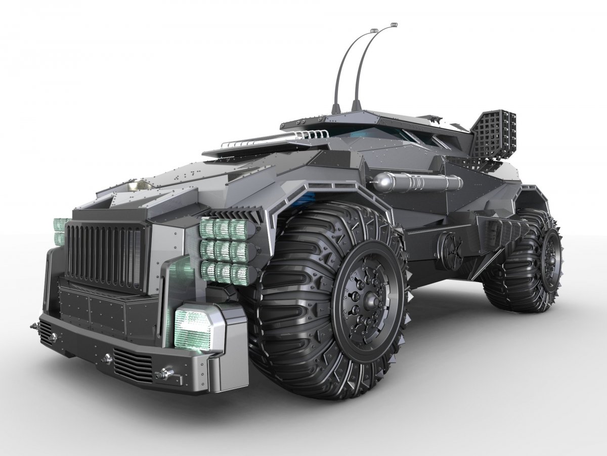 Бронемобиль киберпанк
