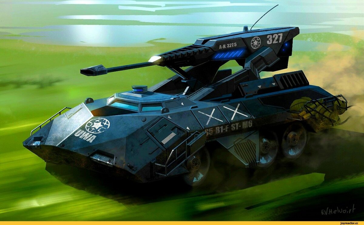 Футуристический танк будущего концепт